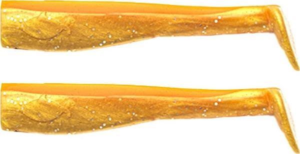 JLC Alevin 8.5cm 5gr #02 Orange Gold Silikon Kuyruk (2 Adet) - Image 1