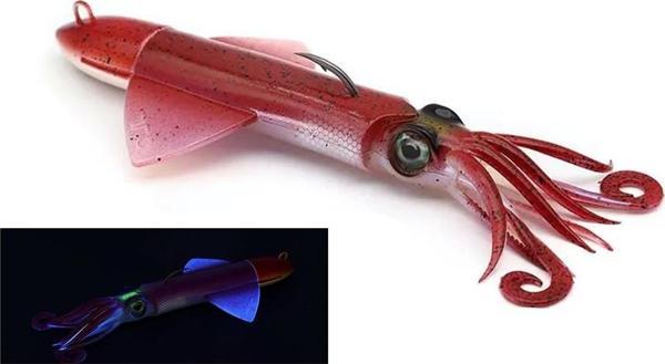 JLC Xipi Evo 90 Set 117gr 15.5cm #01 Red Glow Silikon Kalamar - Image 1