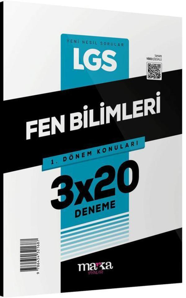 2025 LGS 1.Dönem Konuları Fen Bilimleri 3 Deneme - Marka Yayınları - Image 1