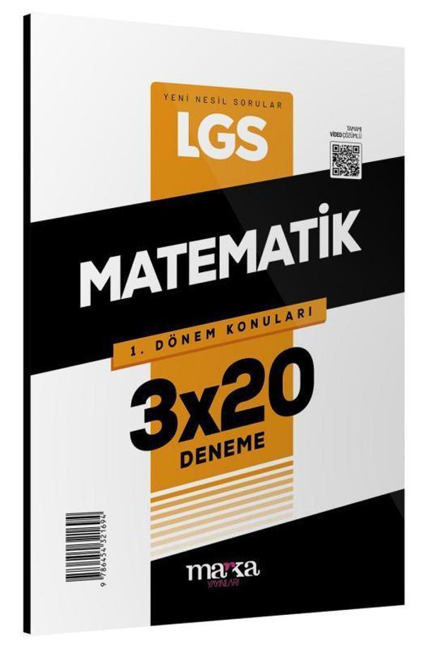 2025 LGS 1.Dönem Konuları Matematik 3 Deneme - Marka Yayınları - Image 1