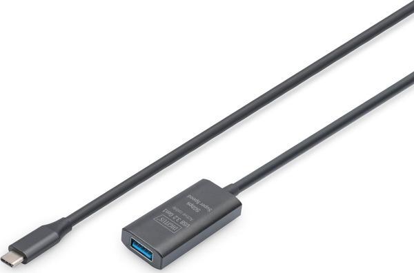 Dıgıtus Active Usb-c Extension Cable, 5m 5g, Usb 3.2 Gen1, Usb-c - Usb-a (m/f) TdrTR - Image 1