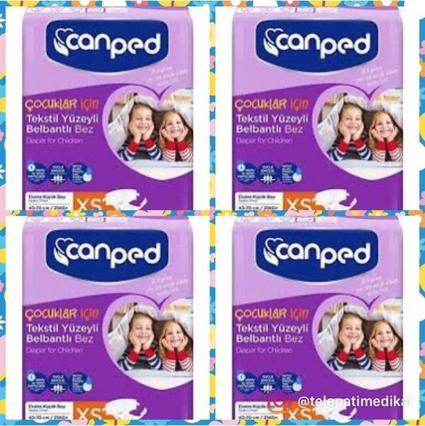 Canped Xsmall Cırtlı Hasta Bezi 120’Li - Image 1