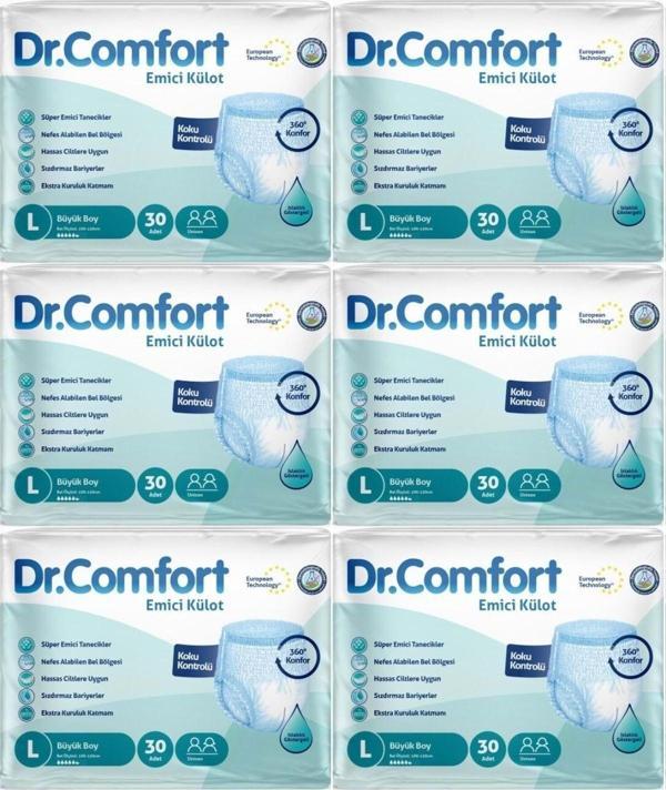 Dr.Comfort Hasta Bezi Yetişkin Emici Külot L-Büyük 180 Adet (6Pk*30) - Image 1