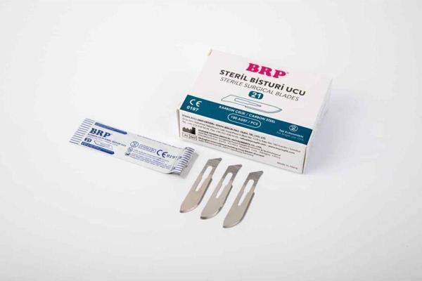 Brp 15 Numara Çelik Bistüri Ucu Tekli Steril Paket 100 Adet - Image 1