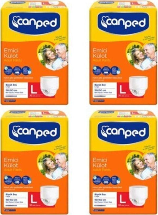 Canped Emici Külot 4X30 120 Adet Large - Image 1