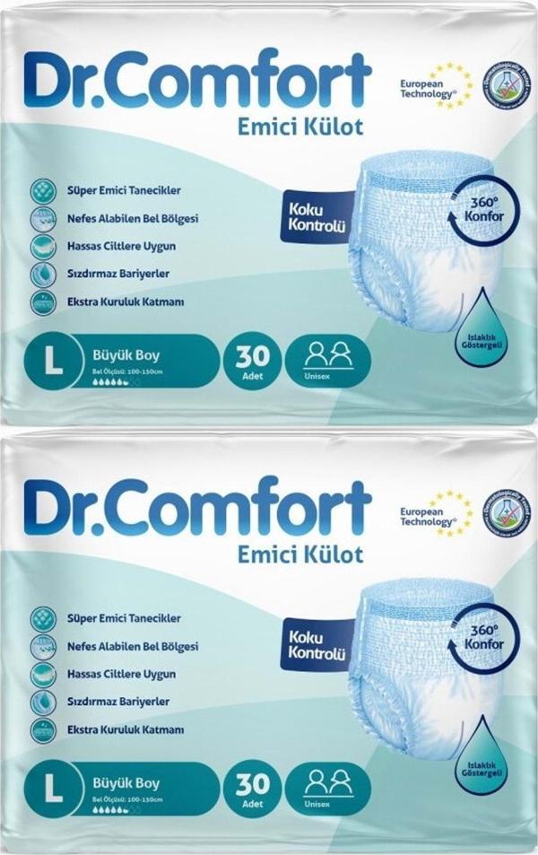 Dr.Comfort Hasta Bezi Yetişkin Emici Külot L-Büyük 60 Adet (2Pk*30) - Image 1