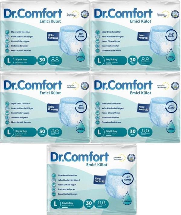 Dr.Comfort Hasta Bezi Yetişkin Emici Külot L-Büyük 150 Adet (5Pk*30) - Image 1