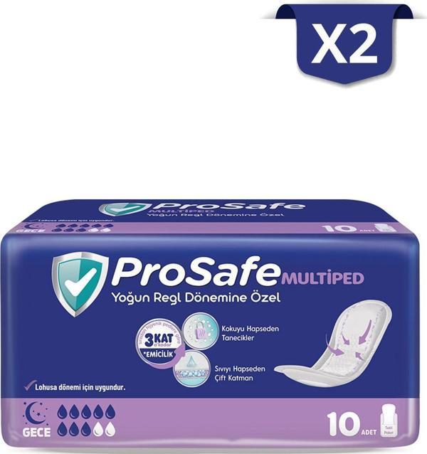 Prosafe Prosafe Multiped Lohusa & Mesane Pedi Yoğun Büyük Boy 10 lu x 2 Adet - Image 1