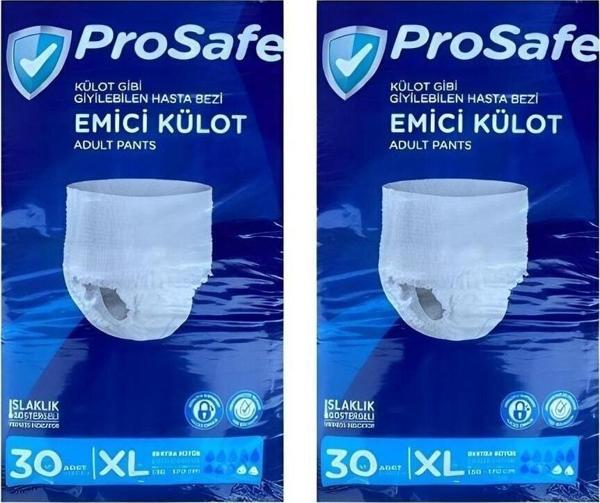 Prosafe Emici Külot Yetişkin Hasta Bezi Xl Beden 30'Lu 2 Adet (60 Adet Bez) - Image 1