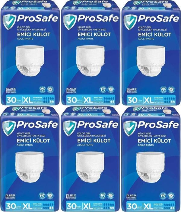 Prosafe Emici Külot Hasta Bezi Xl-Extra Large 180 Adet (6Pk*30) - Image 1