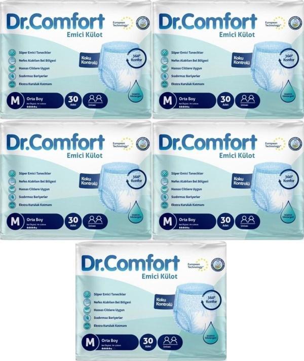 Dr.Comfort Hasta Bezi Yetişkin Emici Külot M-Orta 150 Adet (5Pk*30) - Image 1