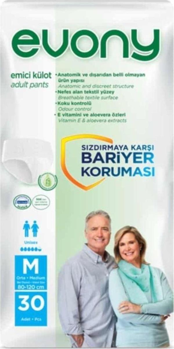 Evony Emici Hasta Külodu Medium 30'Lu 3 Paket 90 Adet - Image 1