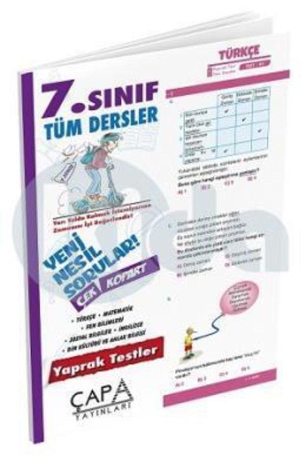 Çapa 7. Sınıf Yaprak Test Tüm Dersler - Image 1
