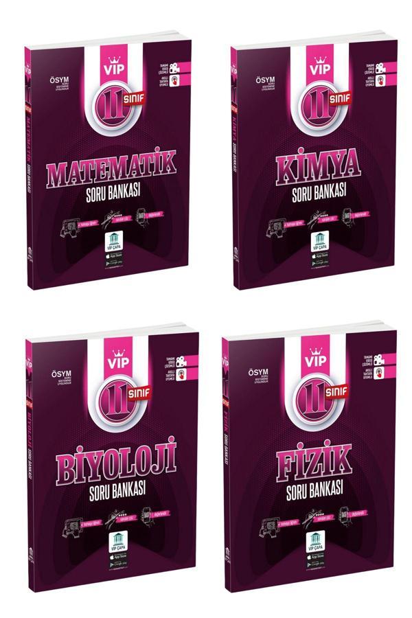 Çapa Yayınları 11.Sınıf 2025 Sayısal Set 4 Kitap Soru Bankası Matematik,Kimya,Fizik,Biyoloji - Çapa Yayınları - Image 1