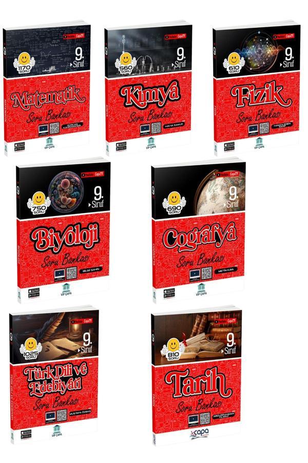 Çapa Yayınları 2025 9.Sınıf Full Set 7 Kitap Soru Bankası - Çapa Yayınları - Image 1