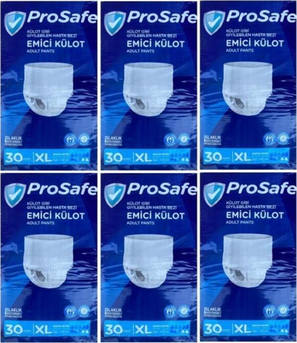 Prosafe Yetişkin Emici Külot Hasta Bezi Xl Extra Büyük 180 Adet (6Pk*30) - Image 1