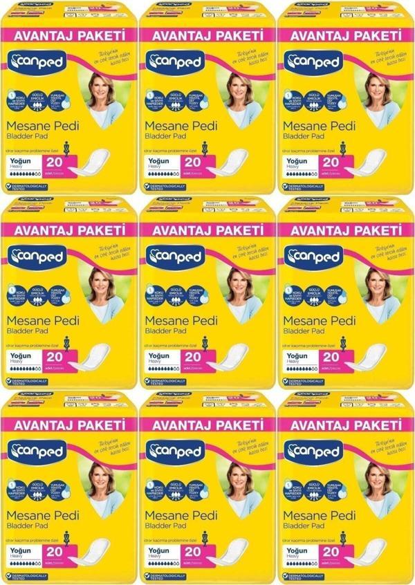 Canped Mesane Pedi Avantaj Paket Klasik L-Büyük Boy Normal 180 Adet. - Image 1