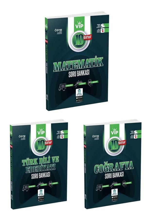 Çapa Yayınları 10.Sınıf Matematik-Edebiyat-Coğrafya Soru Bankası Seti - Çapa Yayınları - Image 1