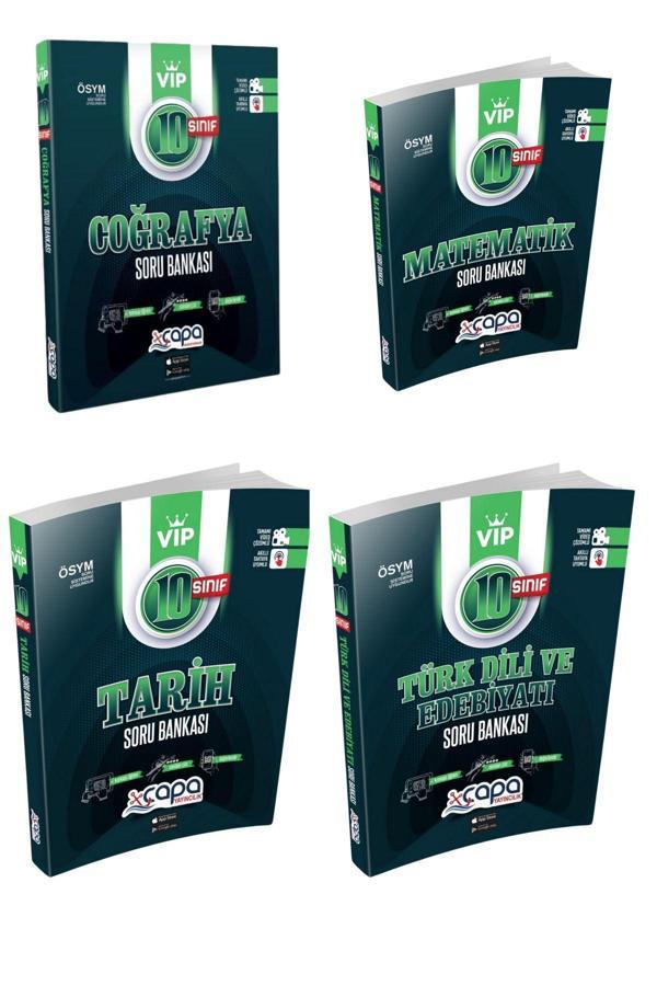 Çapa Yayınları 10.Sınıf Tarih-Coğrafya-Edebiyat-Matematik Soru Bankası Seti - Çapa Yayınları - Image 1