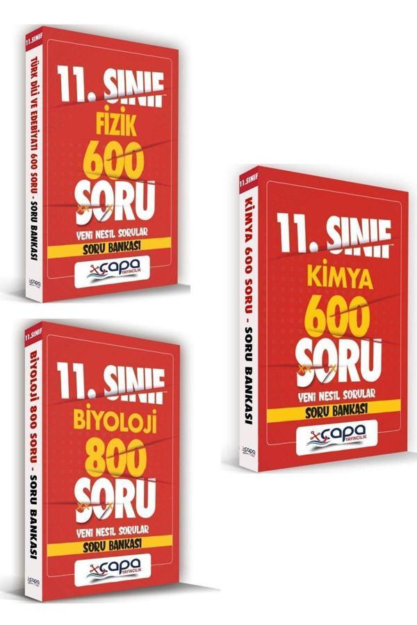 Çapa Yayınları 11.Sınıf Fizik Kimya Biyoloji Soru Bankası Seti - Çapa Yayınları - Image 1