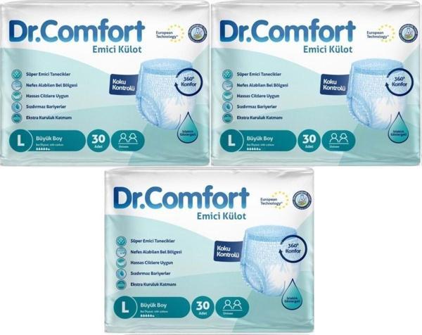 Dr.Comfort Hasta Bezi Yetişkin Emici Külot L-Büyük 90 Adet (3Pk*30) - Image 1