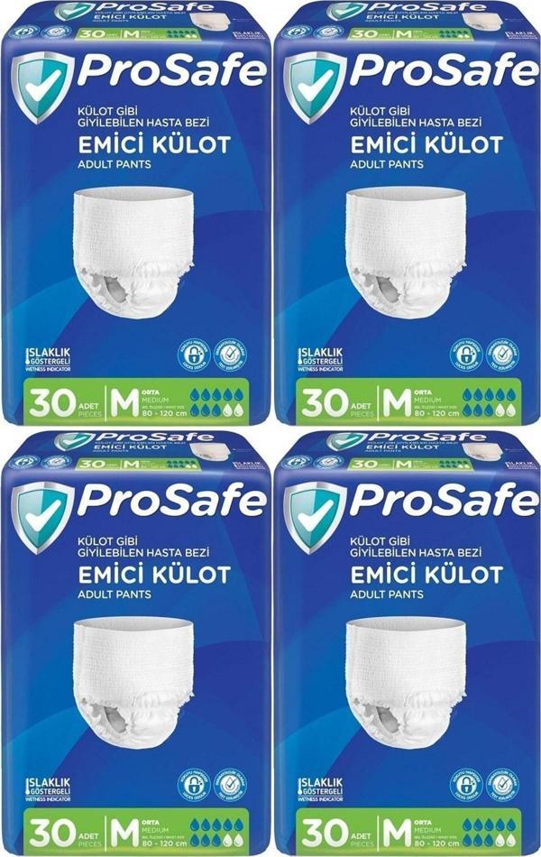 Prosafe Emici Külot Hasta Bezi Orta-Medium 120 Adet (4Pk*30) - Image 1