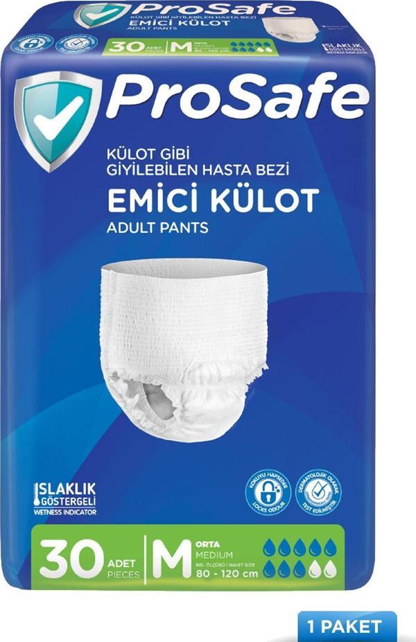 Prosafe Külotlu Yetişkin Hasta Bezi Emici Külot Orta (M) 30'Lu - Image 1
