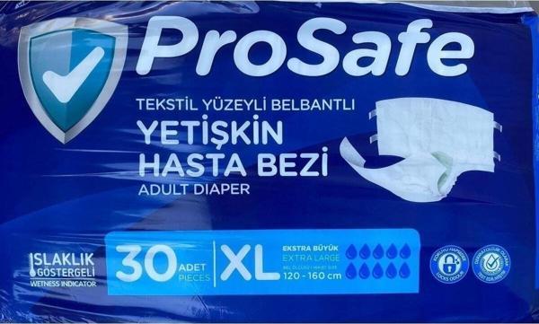 Prosafe Bel Bantlı Yetişkin Hasta Bezi Ekstra Büyük Boy Xlarge 60'Lı - Image 1