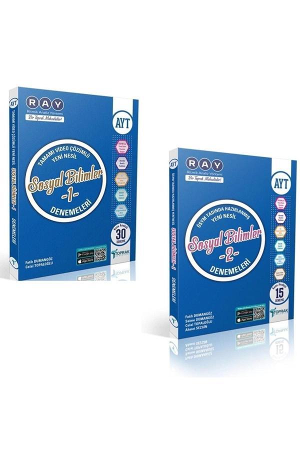 Ayt Sosyal Bilimler 1 Ve Ayt Sosyal Bilimler 2 Denemeleri Ikili Set - Toprak Yayınları - Image 1
