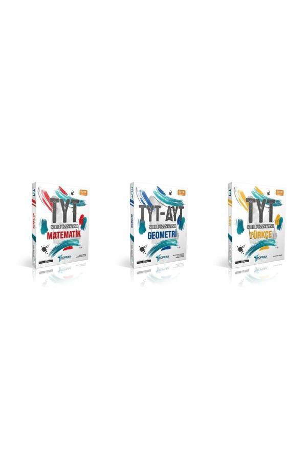 Toprak 2024 Tyt Matematik Geometri Türkçe Soru Bankası Seti 3 Kitap 2023 - Toprak Yayınları - Image 1