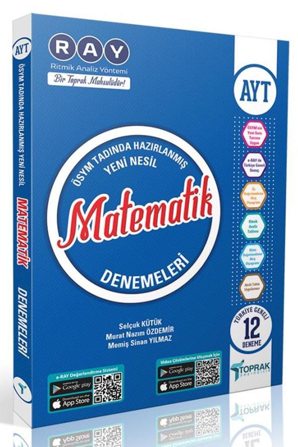 Toprak Ayt Matematik Deneme Kitabı (12'Li) - Toprak Yayınları - Image 1