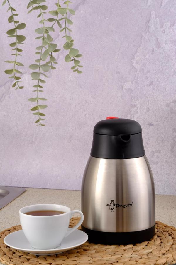 Paslanmaz Çelik Çay Termosu 1.5 Litre | 12-24 Saat Soğuk, 8-12 Saat Sıcak Tutma | Paslanmaz Çelik - Image 1