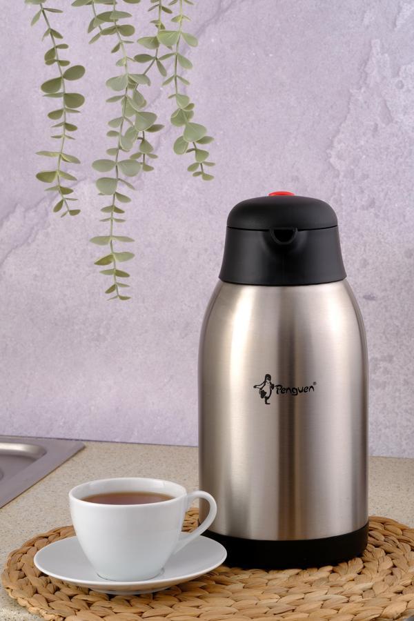 Paslanmaz Çelik Çay Termosu 2.5 Litre | 12-24 Saat Soğuk, 8-12 Saat Sıcak Tutma | Paslanmaz Çelik - Image 1
