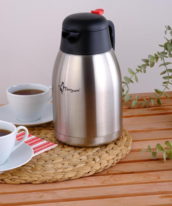 Paslanmaz Çelik Çay Termosu 2 Litre | 12-24 Saat Soğuk, 8-12 Saat Sıcak Tutma | Paslanmaz Çelik | 1200A - Image 1