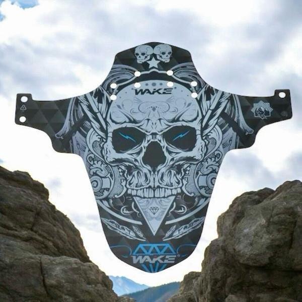 Wake Mtb Bisiklet Çamurluk Trekking Ön Veya Arkaya Takılabilir 4 Adet Cırt Kelepçe Hediyeli Kuru Kafa - Image 1