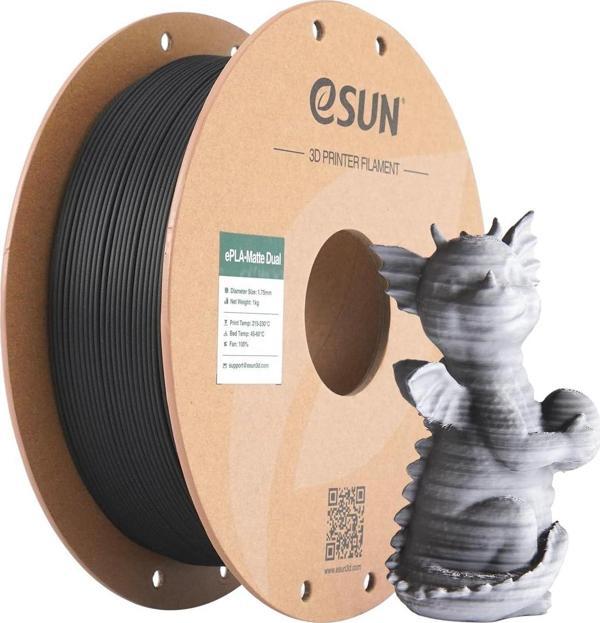 eSUN ePLA-Matte Dual Siyah Beyaz Filament 1.75 mm 1 Kg - Image 1