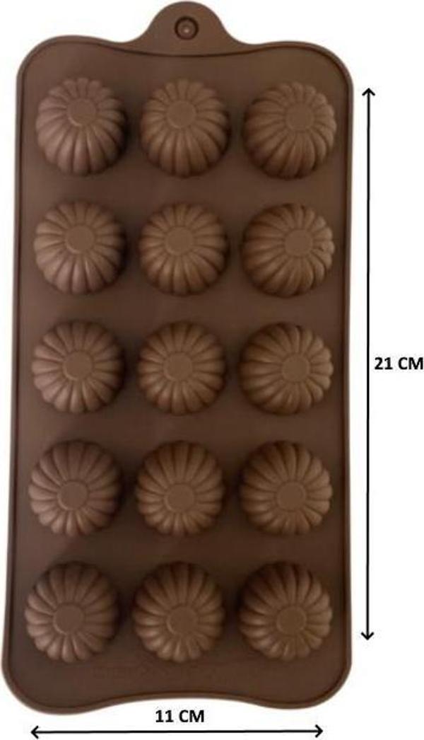 SİLİKON ÇİKOLATA KALIBI ÇİÇEK 21*11 CM - Image 1