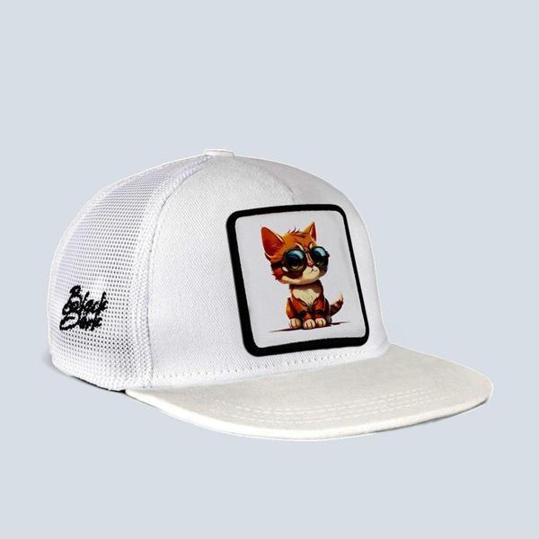 Black Börk Trucker Hip Hop Kids (Cap) Çocuk Şapkası - Image 1