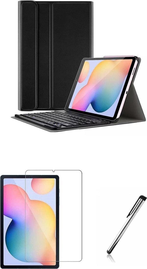 Buway Samsung Galaxy Tab A Sm-T290 Uyumlu Kablosuz Klavyeli Standlı Kılıf Cam Set - Image 1