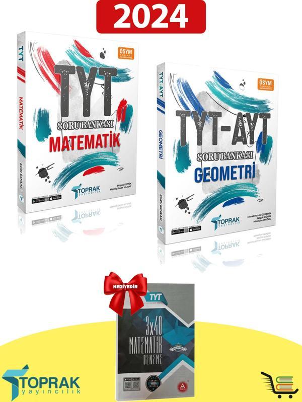 TYT Matematik ve TYT AYT Geometri Soru Bankası Hediyeli Set - Toprak Yayınları - Image 1