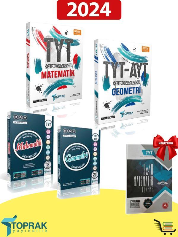 TYT Matematik-Geometri Soru Bankası ve Deneme Seti Hediyeli! - Toprak Yayınları - Image 1