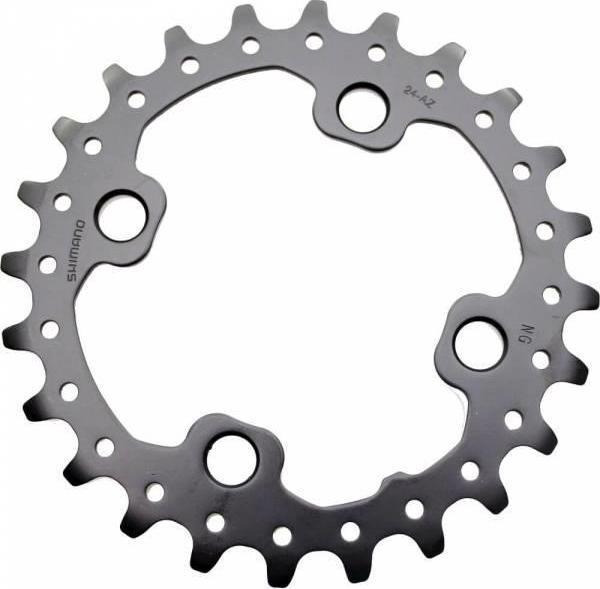 Shimano Deore FC-M617 - 64mm BCD 24T Aynakol Dişlisi Yaprak - Image 1