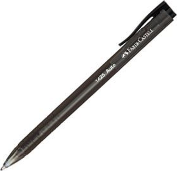 FABER CASTELL TÜKENMEZ KALEM AUTO 1425 SİYAH BASMALI 60ADET - Image 1