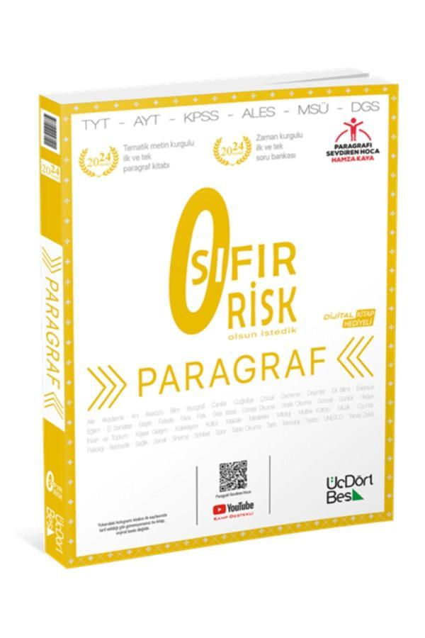 345 - Paragraf Sıfır Risk 2024 - Üç Dört Beş Yayınları - Image 1