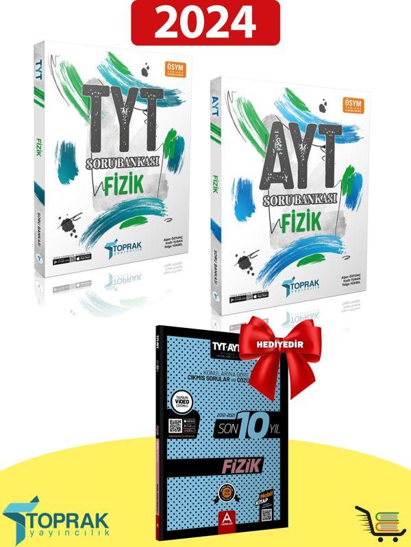 TYT-AYT Fizik Soru Bankası Çıkmış Sorular Hediyeli Set - Toprak Yayınları - Image 1