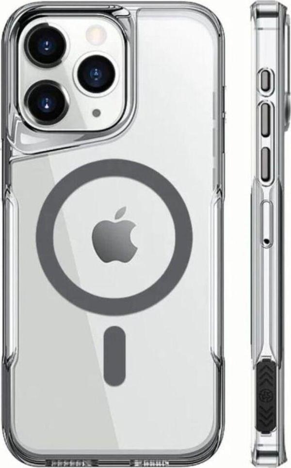 Uk Apple Iphone 16 Uyumlu Kılıf Renkli Magsafe Wireless Darbe Emici Şeffaf Silikon Kapak - Image 1