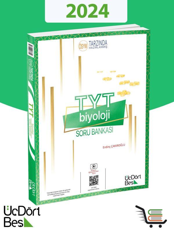 345 TYT Biyoloji 2024 Model Soru Bankası  - Üç Dört Beş Yayınları - Image 1