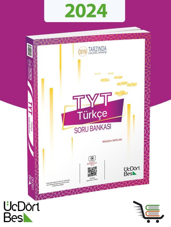 345 TYT Türkçe 2024 Model Soru Bankası  - Üç Dört Beş Yayınları - Image 1