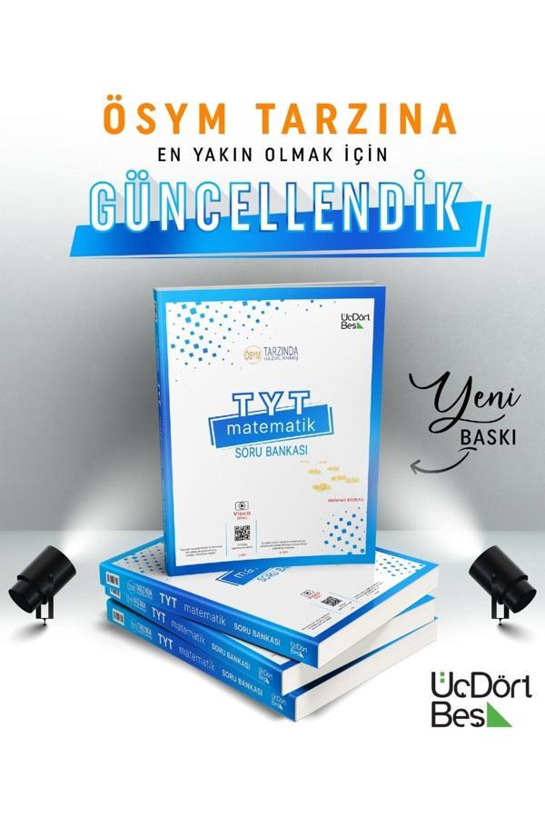 Üç Dört Beş Yayınları 2023 Tyt Matematik Soru Bankası Ösym Tarzında Hazırlanmış 9786058136809 - Üç Dört Beş Yayınları - Image 1