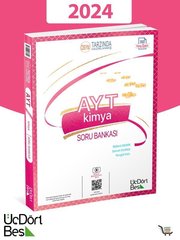 345-AYT Kimya Soru Bankası 2024 Model - Üç Dört Beş Yayınları - Image 1